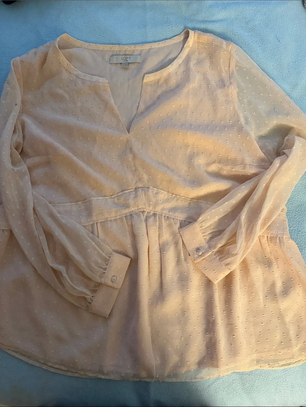 Lot of 3 Loft and 1 Ruff Hewn Tops.  Great for work or play.